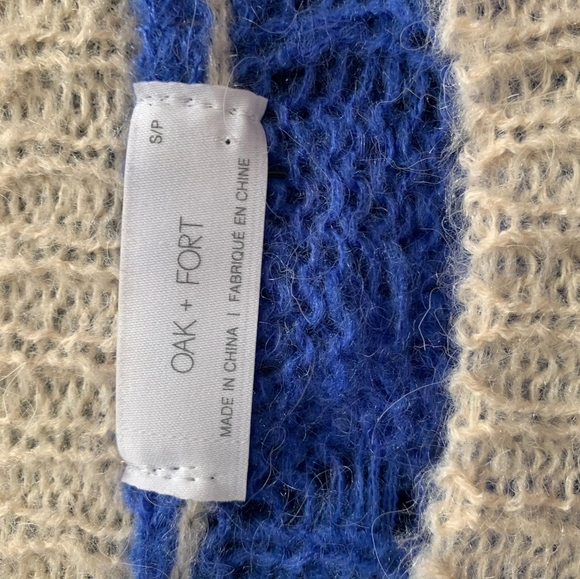 Oak & Fort tri-color knitted sweater - Picture 3 of 4